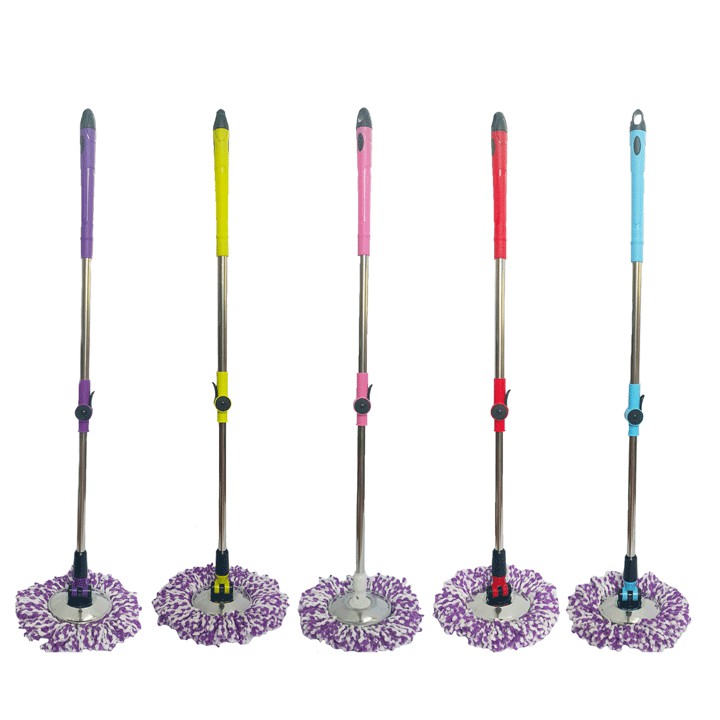 CÂY LAU NHÀ 360 ĐỘ MÂM INOX CÂY TRÒN CAO CẤP | Shopee Việt Nam