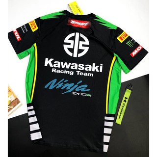 Áo thun in tem xe Kawasaki