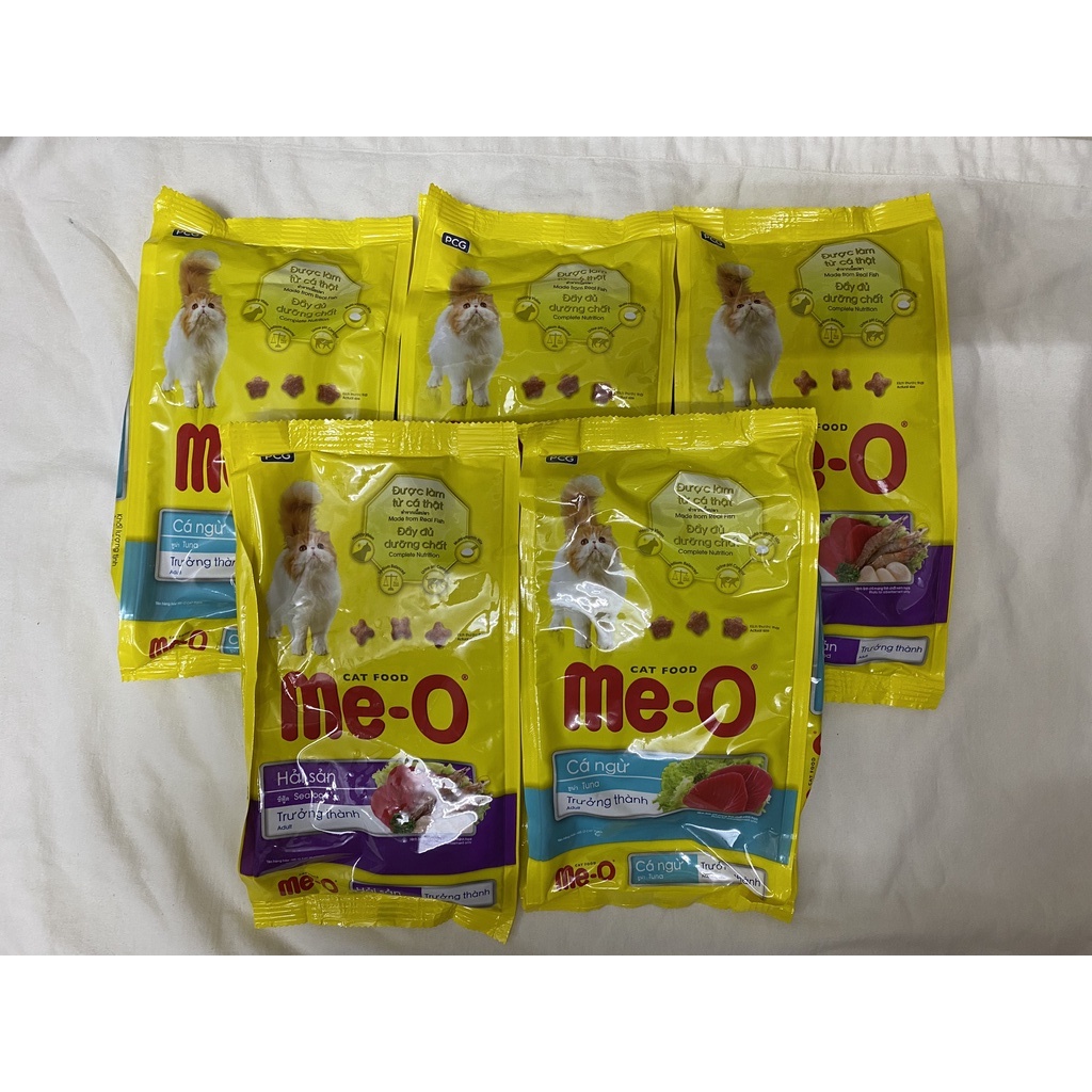 Combo 5 gói x 350g thức ăn hạt MeO dành cho mèo trưởng thành