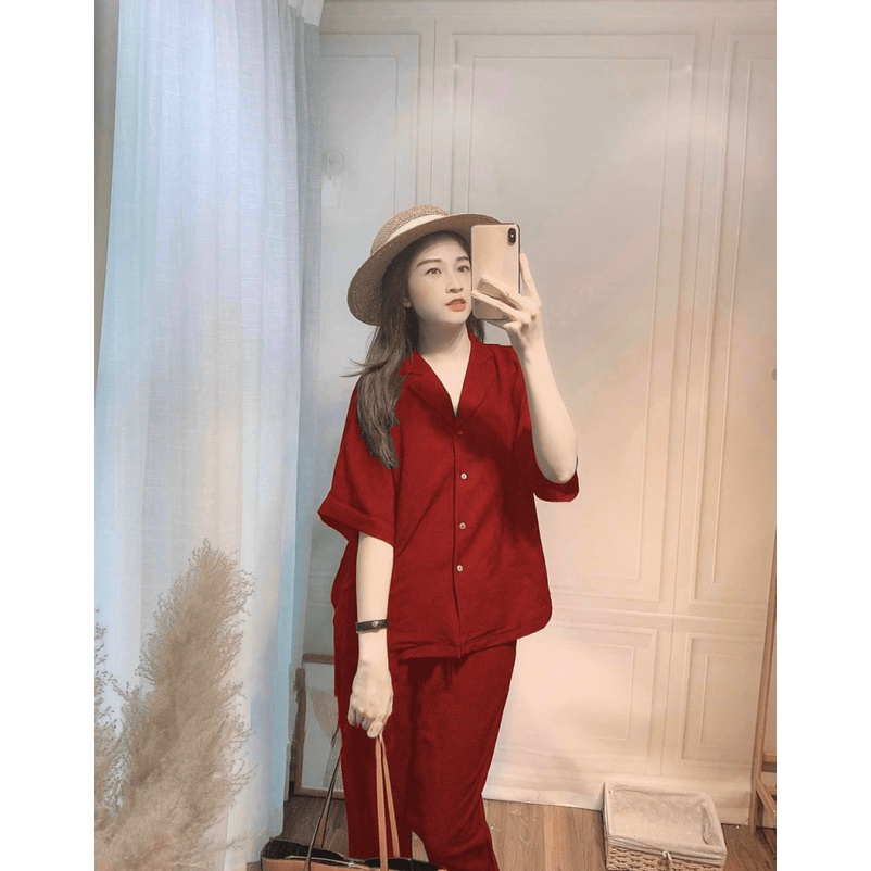 (FREE SHIP) MẪU MỚI SÉT ĐŨI NỮ FORM RỘNG SIÊU PHẨM CỰC HOT PU HHP