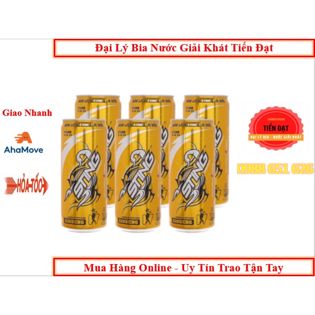 Lốc 6 Lon Sting Vàng Nhân Sâm 330ml