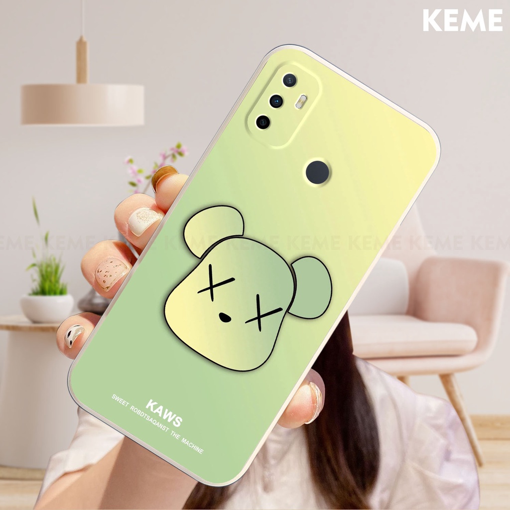 Ốp lưng Oppo A32 / A33 2020 / A53 in hình Kaws và Bearbrick