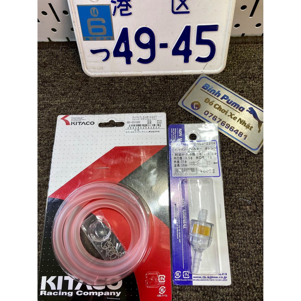 Dây Xăng Kitaco Và Lọc Xăng Kijima