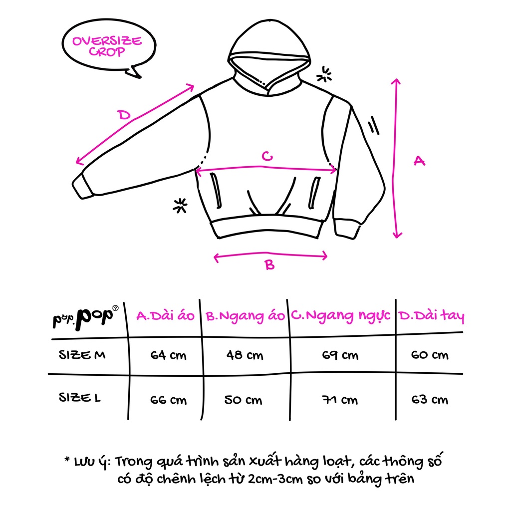 Áo Hoodie POPPOP FALLING OVERSIZE CROP/ BLACK