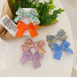 Kẹp Tóc Hình Nơ Bằng Ruy Băng BB A1 Phong Cách Hàn Quốc Dành Cho Bé Gái