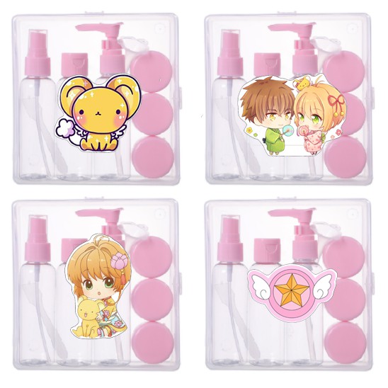 Bộ chiết mỹ phẩm du lịch kero CCS 5 món CMP13 kèm hộp đựng