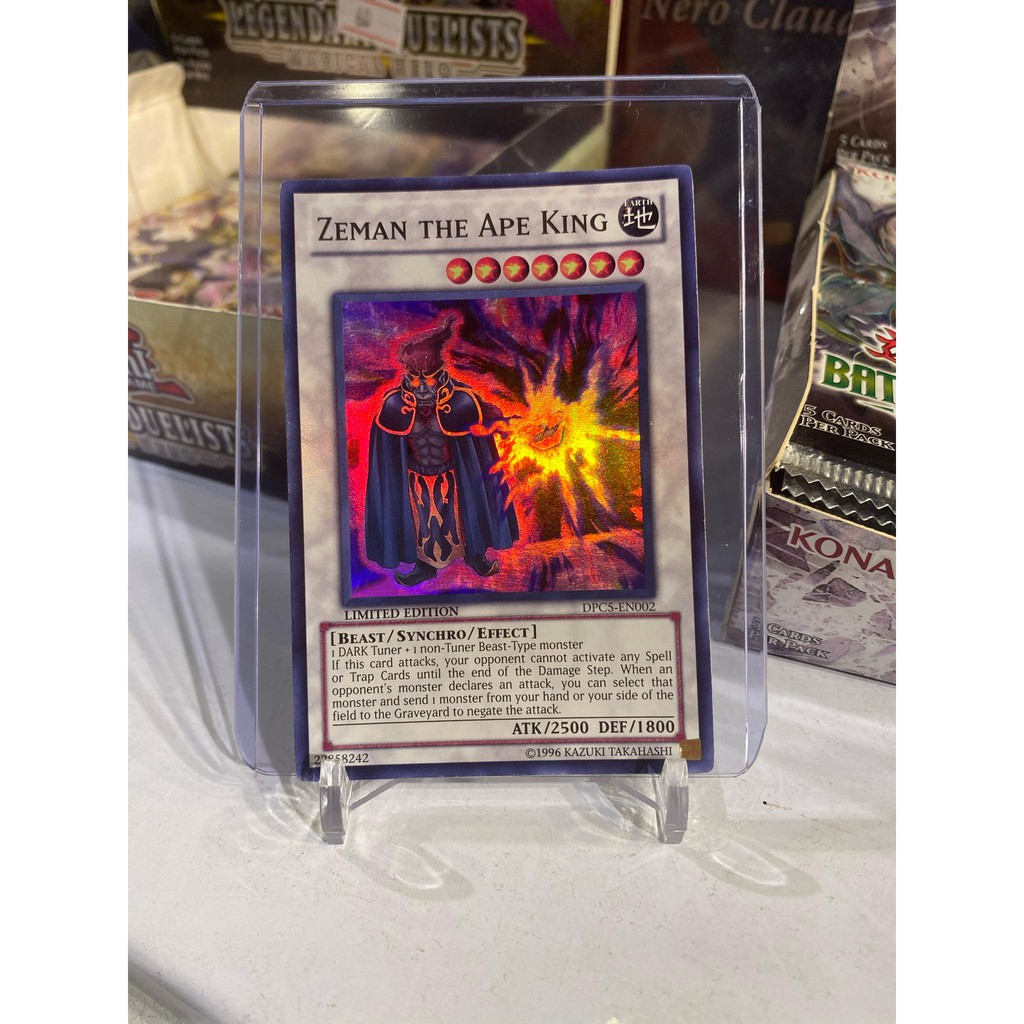 Lá bài thẻ bài Yugioh Zeman the Ape King - Super Rare - Tặng bọc bài nhựa bảo quản
