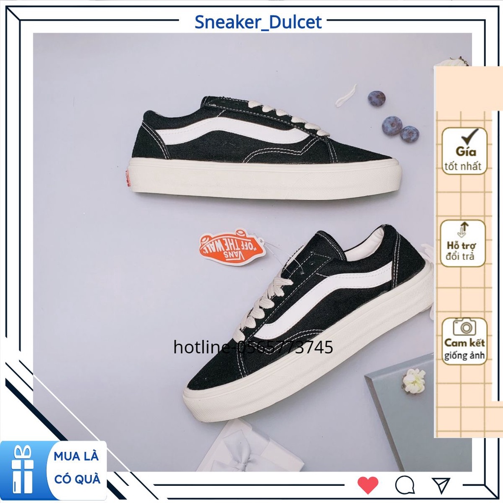 🔥Giày thể thao sneaker🔥van vault , Old Skool low đen mũi nỉ cao cấp full book