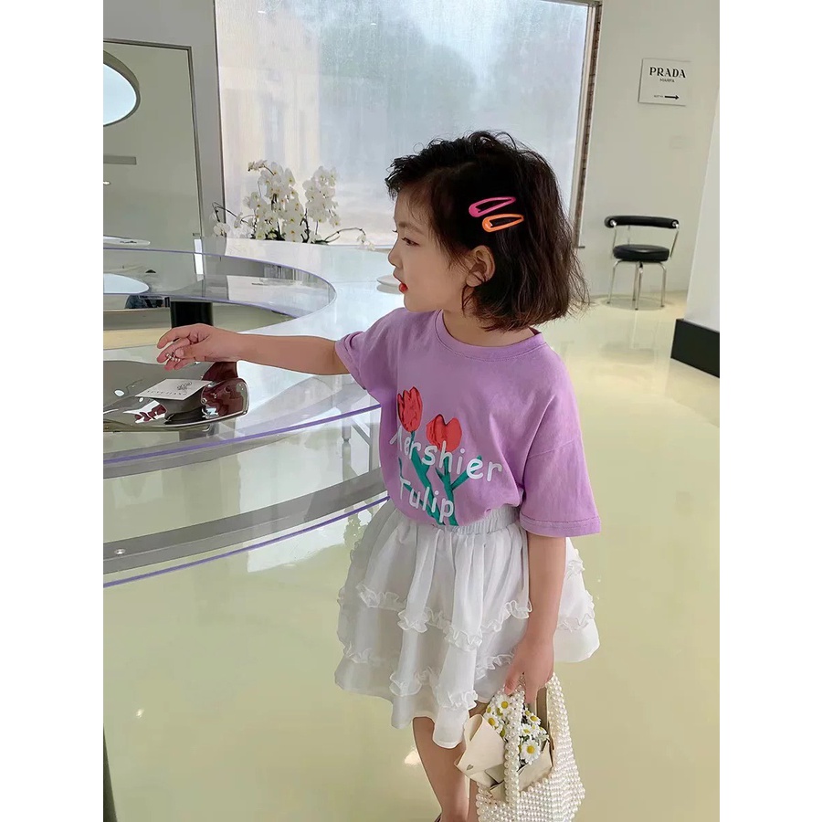 Áo thun cộc tay bé gái Hàng Quảng Châu Cao Cấp