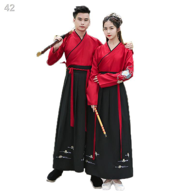 UTruyền thống mùa xuân được cải tiến Hanfu của phụ nữ thêu Tang Bộ đồ phù hợp với phong cách cổ xưa Bất tử những ng