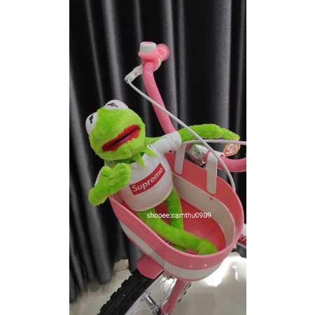 Gấu bông ếch Kermit meme màu xanh