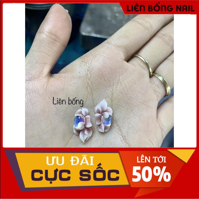 Hoa bột nail-hoa ôm chai mắt mèo bao đẹp từng cánh