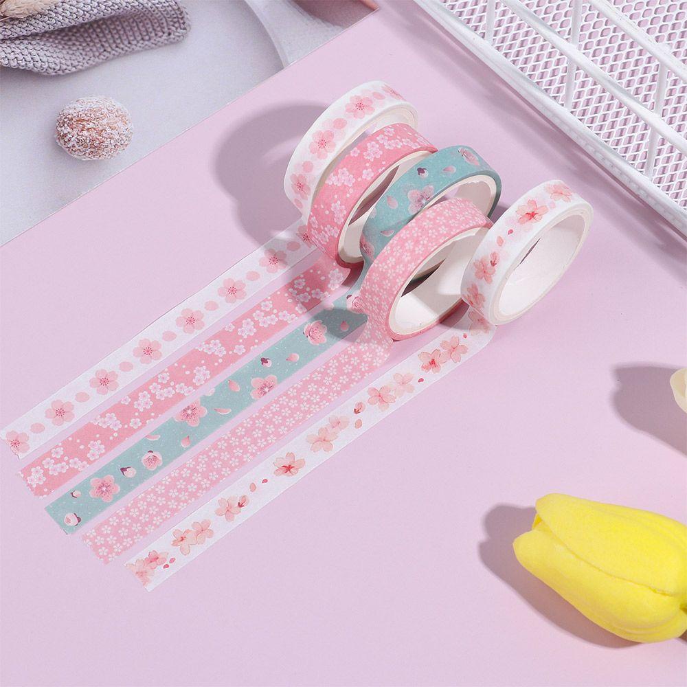 DORAW Set 5 Cuộn Băng Keo Dán Trang Trí Thủ Công Diy