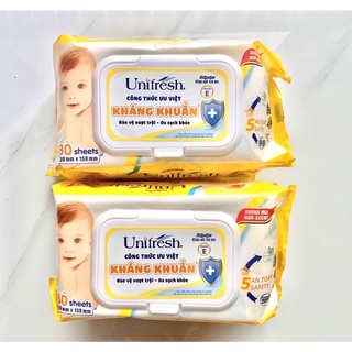 Khăn Ướt Unifresh Family (80 Miếng)