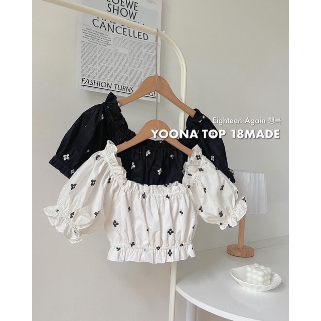 Áo Yoona Top hoa 18made ✿ 𝐁𝐲 𝐄𝐢𝐠𝐡𝐭𝐞𝐞𝐧 𝐀𝐠𝐚𝐢𝐧
