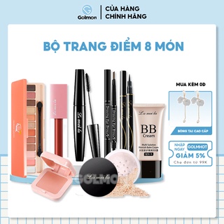 Bộ trang điểm Lameila 8 món chính hãng nội địa Trung set trang điểm cá nhân bộ makeup chuyên nghiệp Golmon