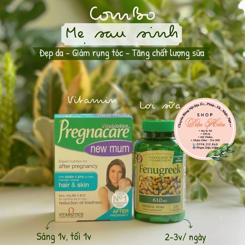 Pregnacare New Mum - Cải Thiện Rụng Tóc Cho Phụ Nữ Sau Sinh, 56 viên