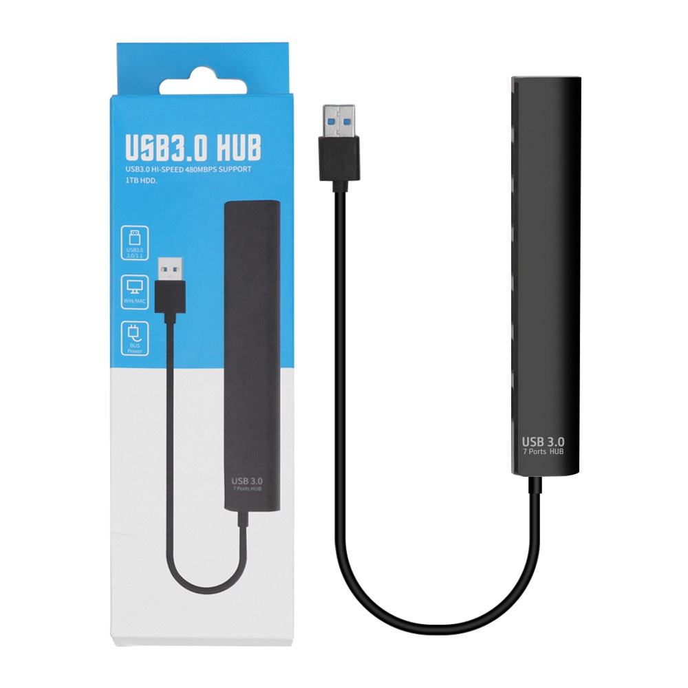 Bộ Chia 4 / 7 Cổng Usb 3.0 Tốc Độ Cao Có Đèn Led Chuyên Nghiệp | BigBuy360 - bigbuy360.vn