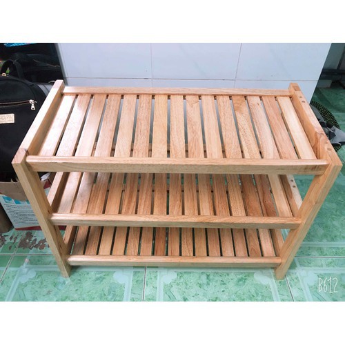 𝐌IỄN PHÍ SHIP Kệ Giầy Dép Bằng Gỗ 3 Tầng Rộng 60cm