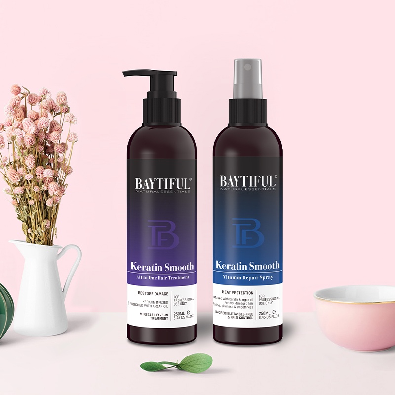 Kem xả khô siêu phục hồi tóc uốn nhuộm hư tổn khô xơ  BAYTIFUL KERATIN SMOOTH 250ml