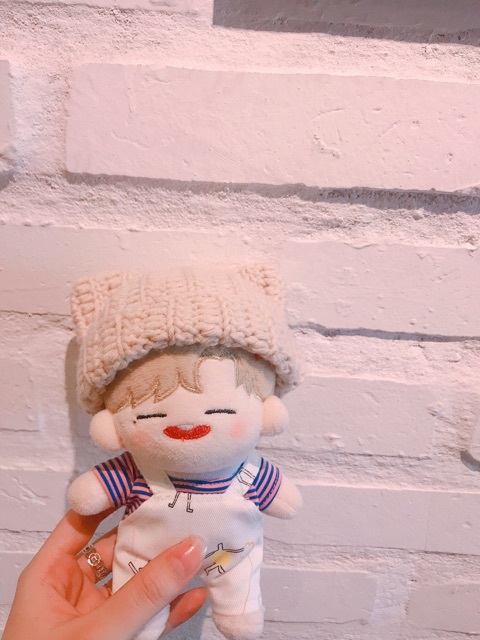 Mũ mèo len cho doll