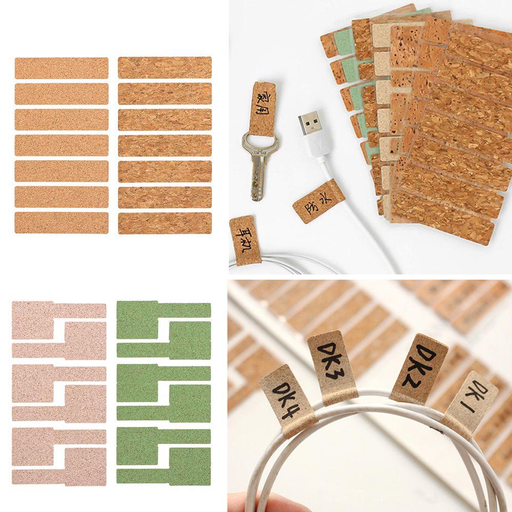 PISTA 1 Bộ Nhãn Dán Phân Loại Bằng Gỗ Chống Thấm Nước Cho Nhà Bếp