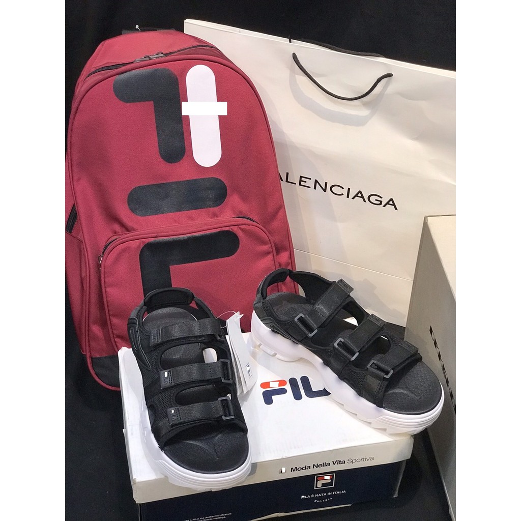 Sandal Fila nữ đế cao