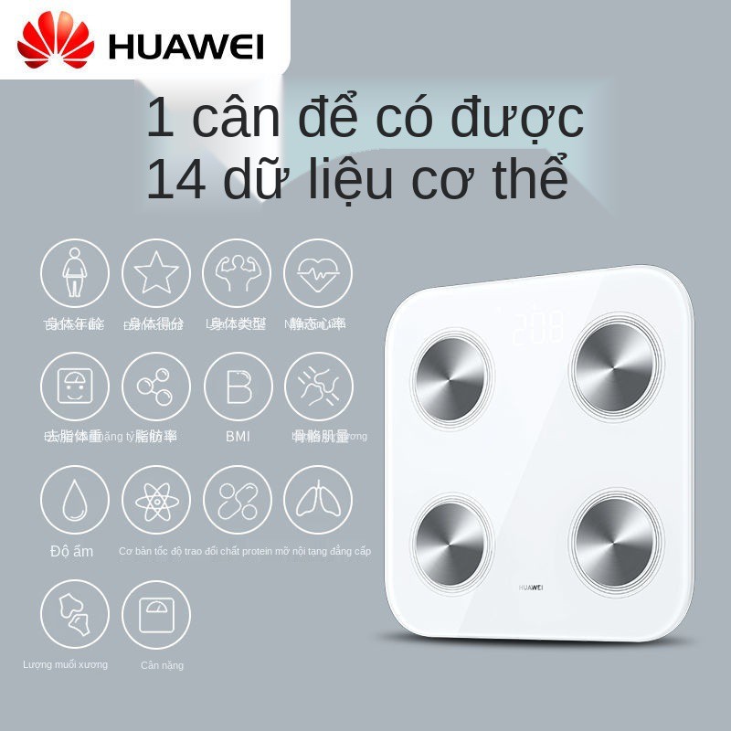 Cân đo lượng mỡ cơ thể thông minh chính hãng Huawei 3 sức khỏe điện tử Giảm xác Trọng Theo dõi nhịp tim Mate40 Pro