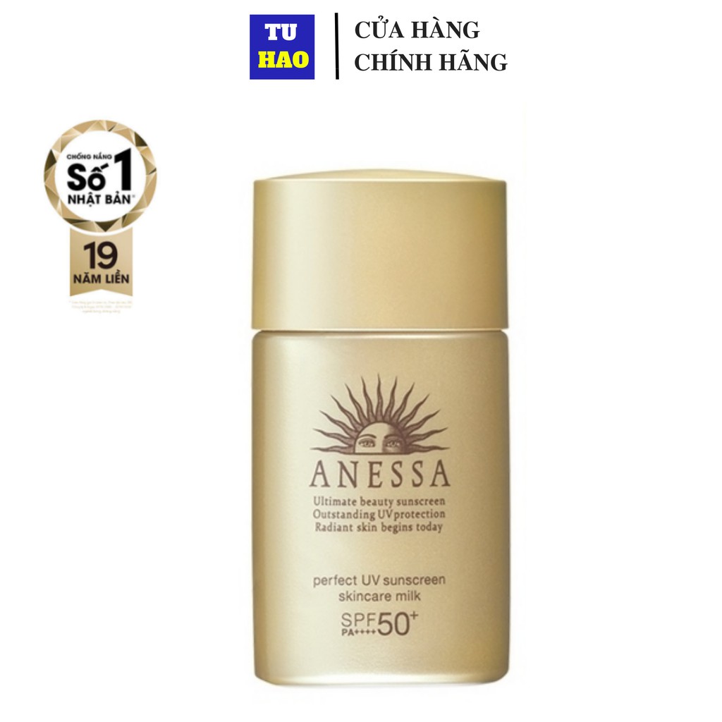 Sữa chống nắng bảo vệ hoàn hảo Anessa Perfect UV Sunscreen Skincare Milk 20ml