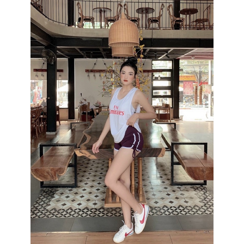 Áo tập gym-yoga-aerobic nữ, áo tank top đan lưng xinh xắn