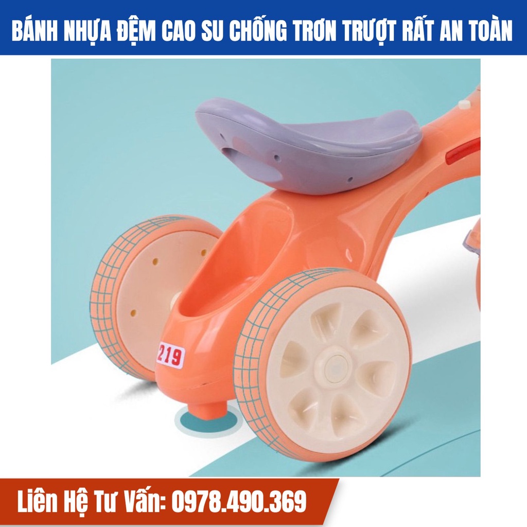 Xe Chòi Chân, Xe Ba Bánh  - Mẫu Mới, Hàng Đẹp, Có Đèn, Có Nhạc🌸FREESHIP🌸