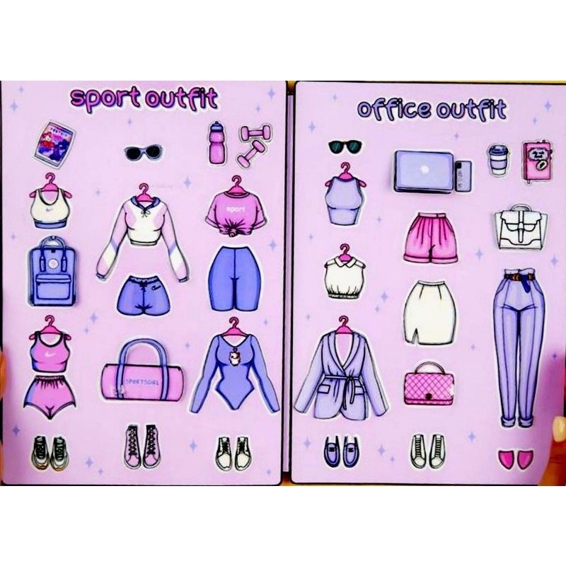 TỦ ĐỒ CHO BÚP BÊ TỦ ĐỒ MÙA HÈ