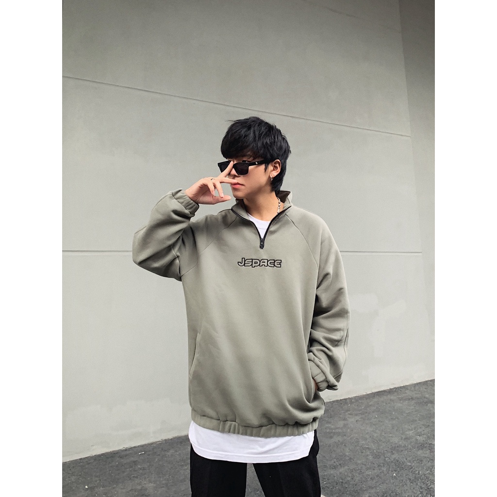 Áo sweater half zip JSPACE