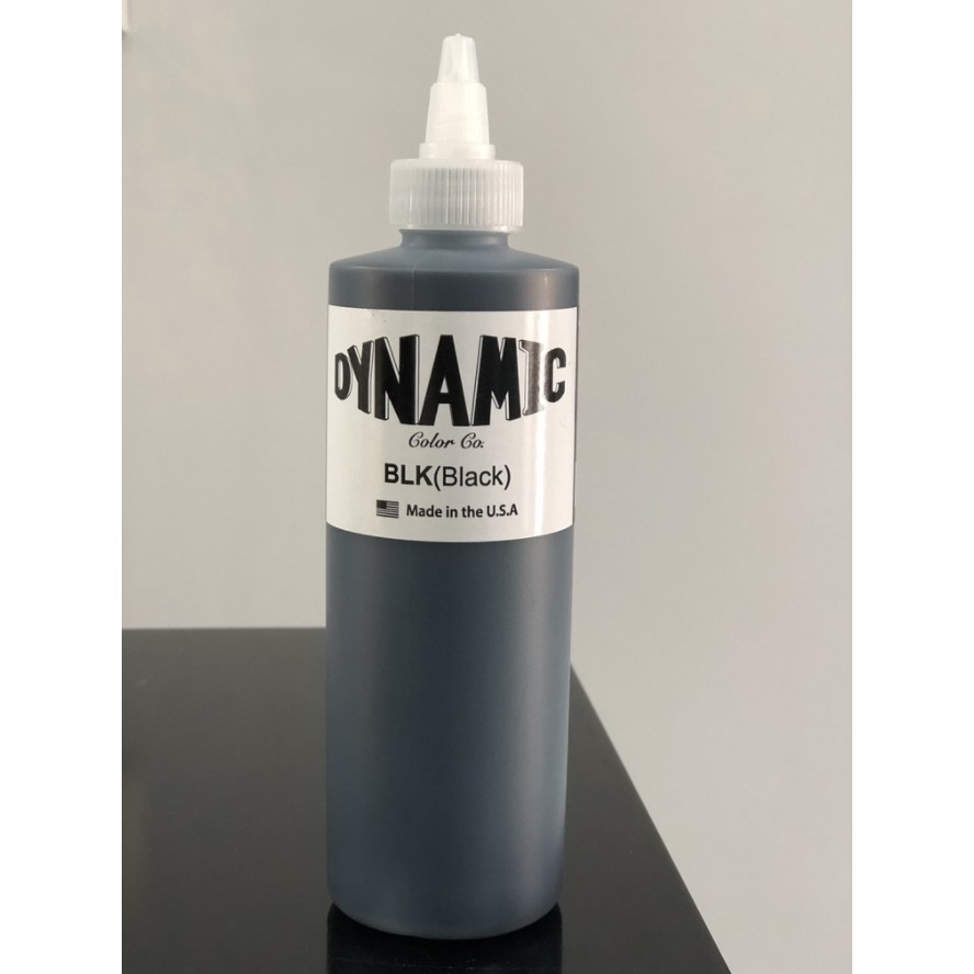 Mực xăm Dynamic Tattoo ink  Black BLK 240ml (Hàng chính hãng USA)