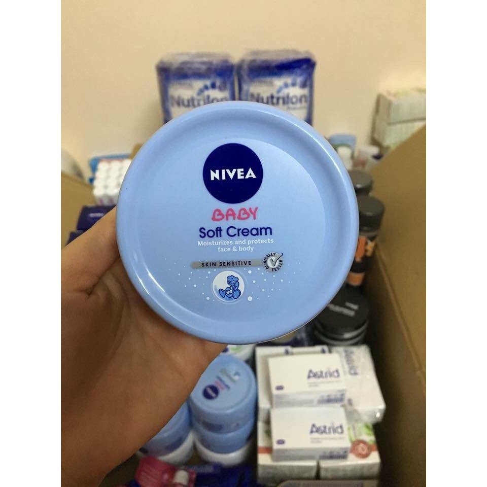 Kem dưỡng da Nivea Baby Soft Cream hàng xách tay kèm bill