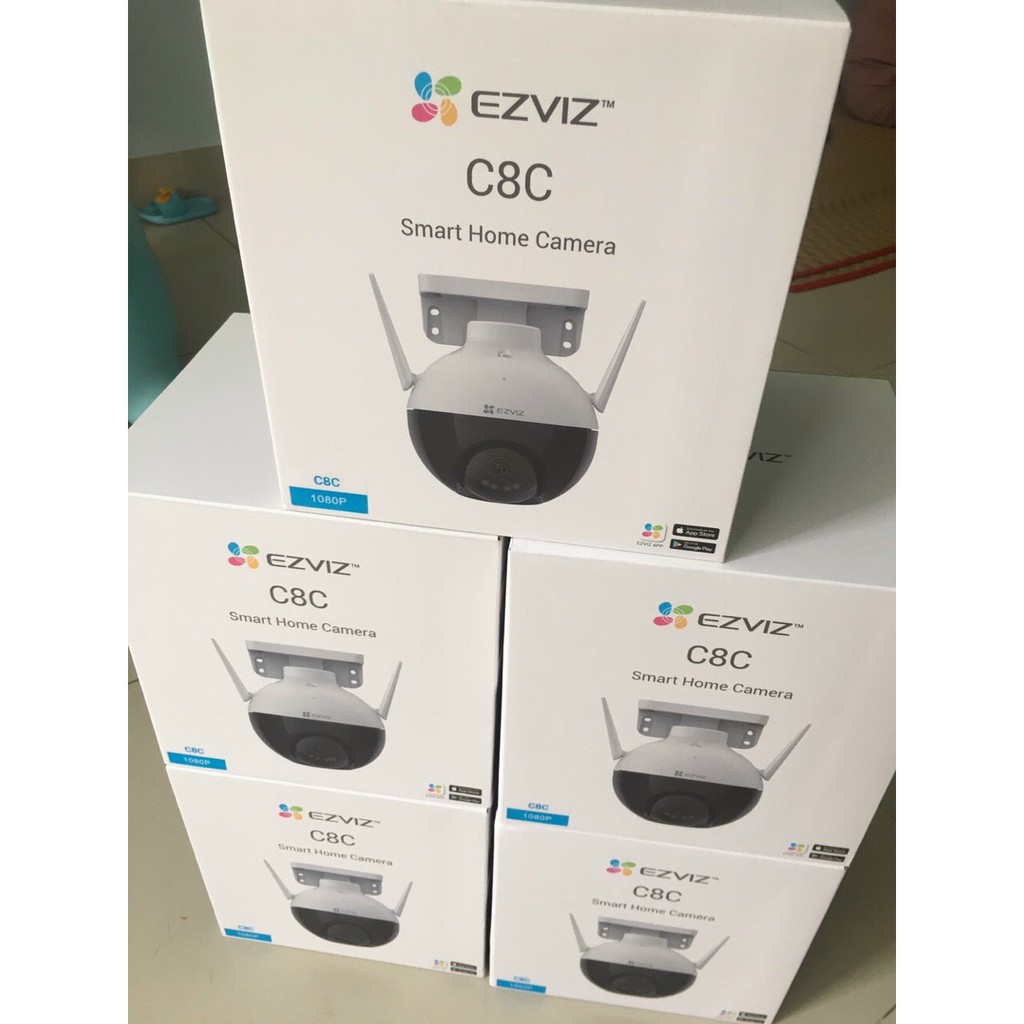 Camera Wifi EZVIZ C8C, ngoài trời, quay 360 độ, có màu ban đêm - Hàng chính Hãng, Bảo hành 24 tháng.