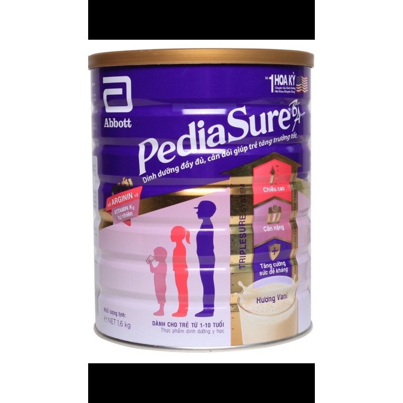 sữa pediasure 1,6kg hương vani