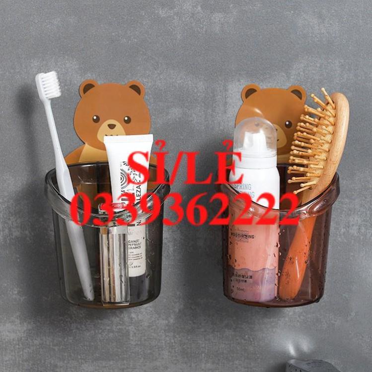 [ HAIANHSHOP ] Cốc đựng bàn chải hình gấu dễ thuơng Duashop &gt;