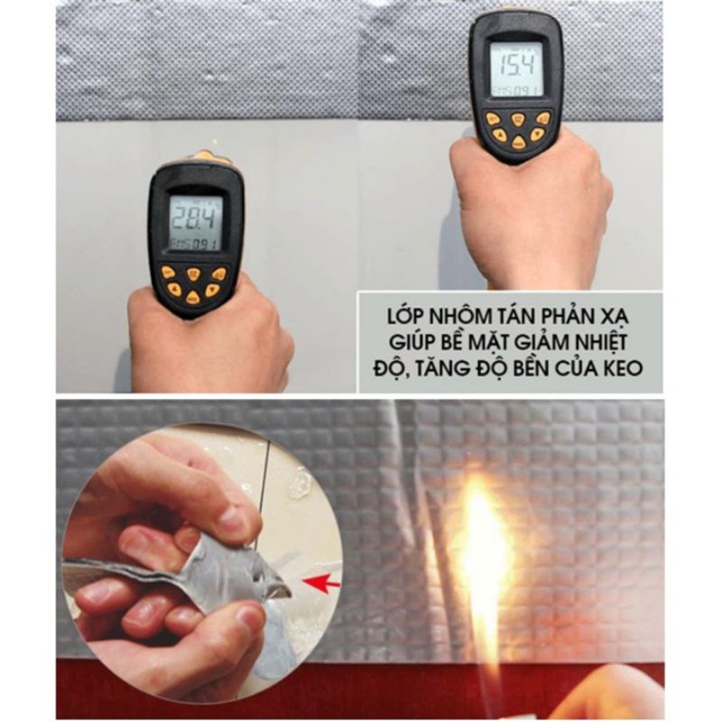 Băng Keo Chống Thấm Nhật Bản SAKIO chống thấm trên mọi bề mặt mái tôn trần sàn xịt, Miếng Dán Chống Thấm Dột - TABISO