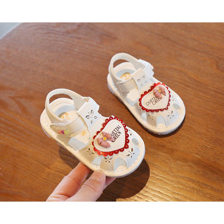 (LX-2)Giày Sandal Đế Mềm Phát sáng Xinh Xắn Cho Bé Gái Hàng Quảng Châu Cao Cấp