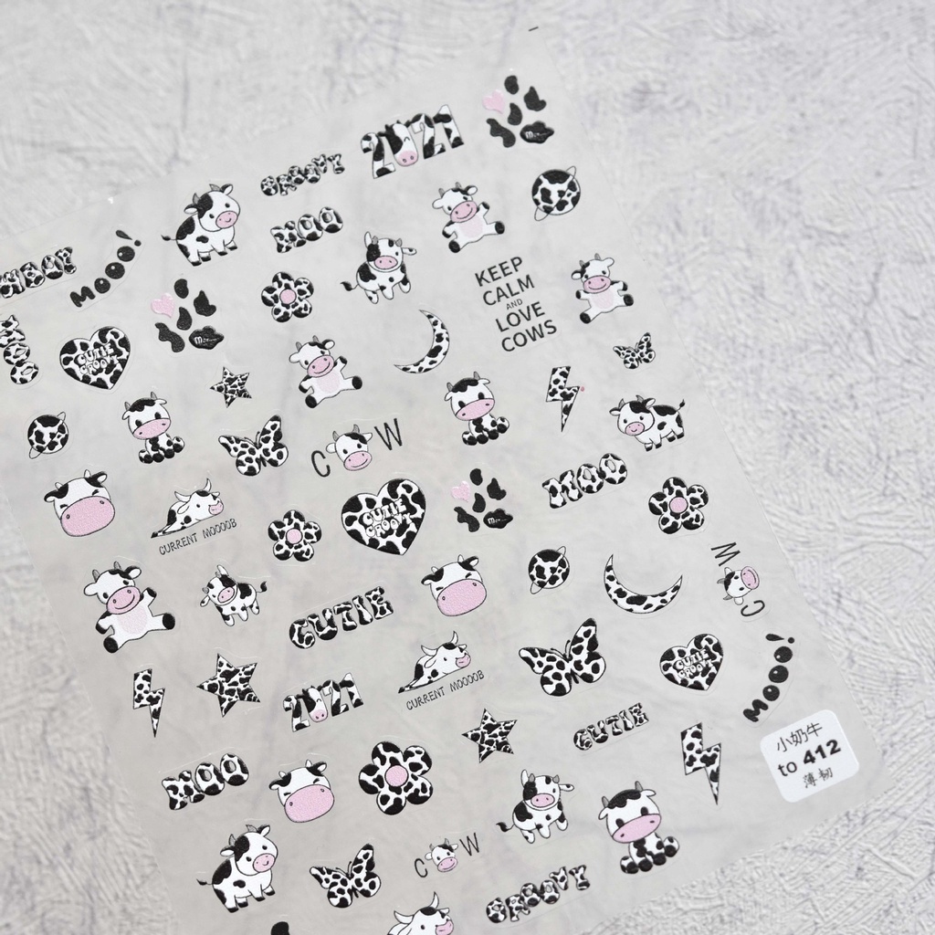 Dán hình Sticker 3D nổi  Mẫu Mới 412, Cực Đẹp Siêu Mỏng
