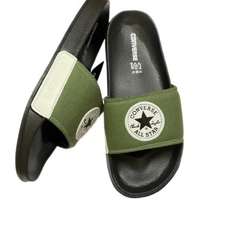 Dép Sandal Converse 1105 Bằng Cao Su Màu Đen / Xanh Lá Thời Trang Cho Nam Nữ