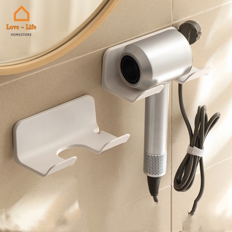1 Giá Đỡ Phích Cắm Máy Sấy Tóc Bằng ABS Chống Nước Chống Ẩm