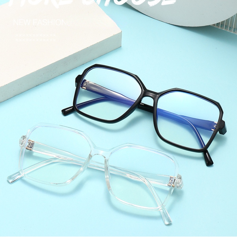 Mắt Kính Gọng Vuông Siêu Nhẹ Chống Ánh Sáng Xanh Thời Trang Hàn Quốc