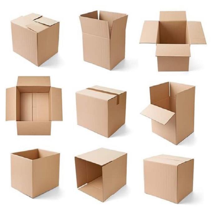 Bộ 10 thùng hộp carton bìa giấy đóng gói hàng kích thước 20x20x15 giá rẻ tận xưởng giao hỏa tốc nhận hàng ngay