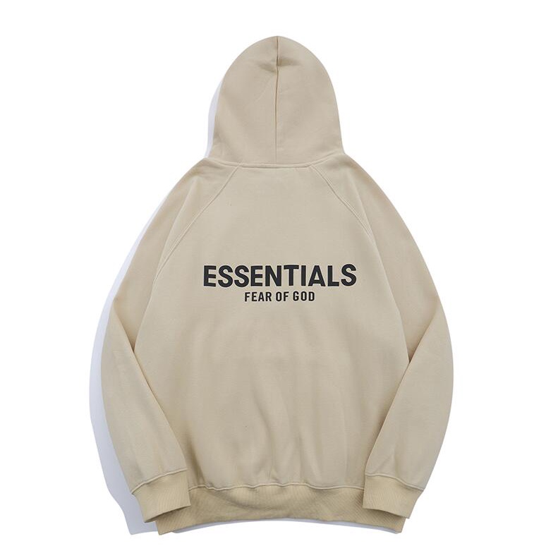 Áo hoodie đôi in chữ FOG Fear OF GOD Essentials 21S 3D thời trang