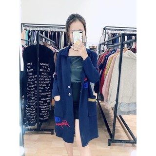 ÁO KHOÁC LEN DẠ ÉP MIẾNG CADIGAN