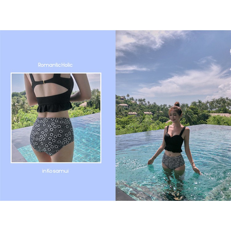 Bikini, Bộ đồ bơi, Bộ đồ tắm, đi biển |Bơi 2 mảnh họa tiết hoa cúc MS1915 | BigBuy360 - bigbuy360.vn