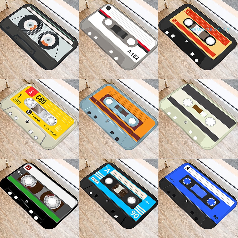 Thảm Chùi Chân Chống Trượt Thấm Hút Nước Bằng Vải Flannel