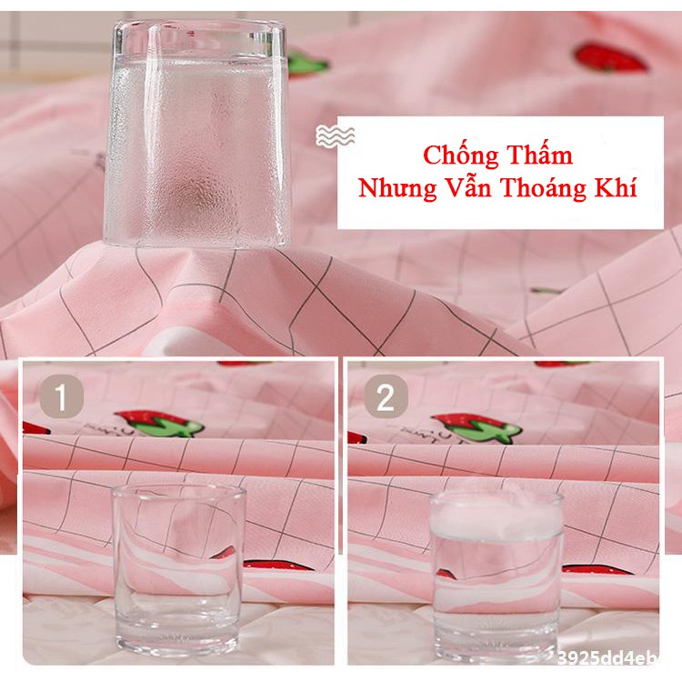 Ga chống thấm cotton, ga chống thấm cho bé, ga chống thấm nước nằm trực tiếp, Không nóng bí, không sột soạt